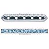 Dreamtime Crystal DC 77730 Rondelle Spacer Bars 5 Hole Light Sapphire/Silver